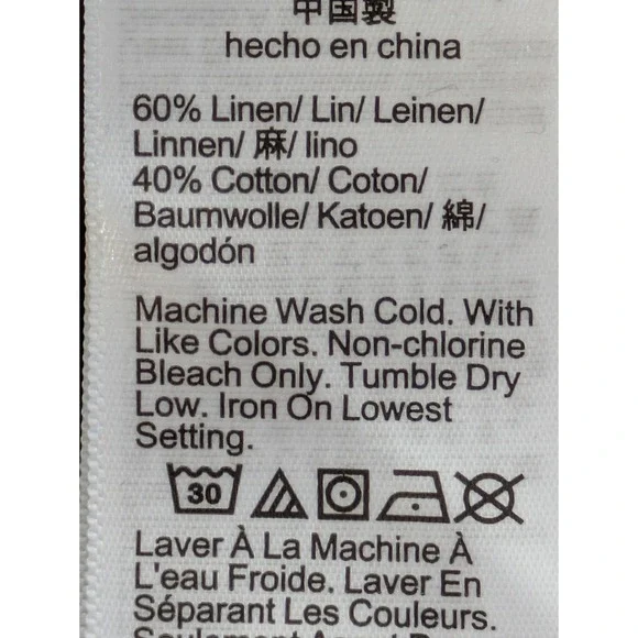 J. Crew Linen Cotton Blend Tie Back Midi Dress Size M Black NWOT $128 CI281 - Picture 8 of 9